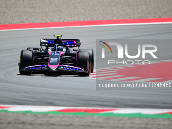 Pierre Gasly of Alpine F1 Team is driving his single-seater during free practice of the Spanish GP, the 10th round of the Formula 1 World Ch...