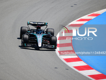 George Russell of Mercedes-AMG Petronas is driving his single-seater during free practice of the Spanish GP, the 10th round of the Formula 1...