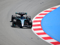 George Russell of Mercedes-AMG Petronas is driving his single-seater during free practice of the Spanish GP, the 10th round of the Formula 1...