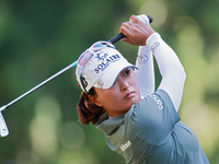 Jin Young Ko of Republic of Korea hits from the 9th fairway during the first round of the KPMG Women's PGA Championship at Sahalee Country C...