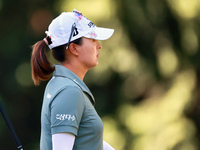 Jin Young Ko of Republic of Korea waits at the 8th green during the first round of the KPMG Women's PGA Championship at Sahalee Country Club...