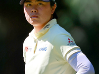 Yuka Saso of Japan waits on the 8th green during the first round of the KPMG Women's PGA Championship at Sahalee Country Club on Thursday, J...