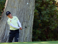 Yuka Saso of Japan chips to the 9th green during the first round of the KPMG Women's PGA Championship at Sahalee Country Club on Thursday, J...