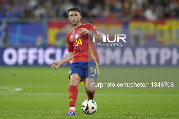 Aymeric Laporte centre-back of Spain and Al-Nassr FC in aciton during the UEFA EURO 2024 group stage match between Spain and Italy at Arena...