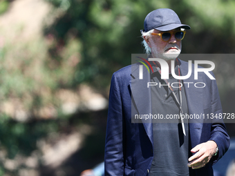 Flavio Briatore before first practice ahead of the Formula 1 Spanish Grand Prix at Circuit de Barcelona-Catalunya in Barcelona, Spain on Jun...