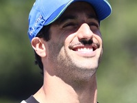 Daniel Ricciardo of RB before first practice ahead of the Formula 1 Spanish Grand Prix at Circuit de Barcelona-Catalunya in Barcelona, Spain...