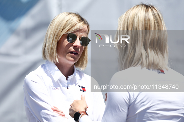 Susie Wolff before first practice ahead of the Formula 1 Spanish Grand Prix at Circuit de Barcelona-Catalunya in Barcelona, Spain on June 21...