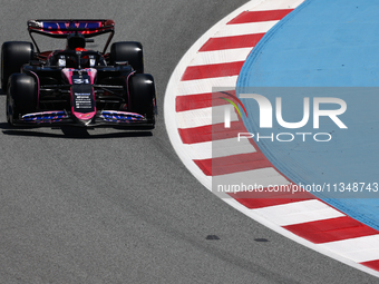 Esteban Ocon of Alpine during first practice ahead of the Formula 1 Spanish Grand Prix at Circuit de Barcelona-Catalunya in Barcelona, Spain...