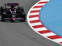 Esteban Ocon of Alpine during first practice ahead of the Formula 1 Spanish Grand Prix at Circuit de Barcelona-Catalunya in Barcelona, Spain...