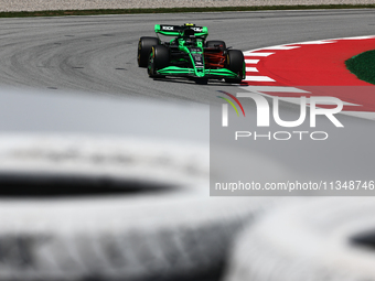 Zhou Guanyu of Kick Sauber during first practice ahead of the Formula 1 Spanish Grand Prix at Circuit de Barcelona-Catalunya in Barcelona, S...