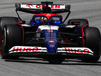 Daniel Ricciardo of RB during first practice ahead of the Formula 1 Spanish Grand Prix at Circuit de Barcelona-Catalunya in Barcelona, Spain...