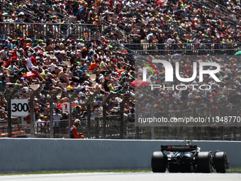 Nico Hulkenberg of Haas during first practice ahead of the Formula 1 Spanish Grand Prix at Circuit de Barcelona-Catalunya in Barcelona, Spai...