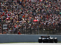 Nico Hulkenberg of Haas during first practice ahead of the Formula 1 Spanish Grand Prix at Circuit de Barcelona-Catalunya in Barcelona, Spai...