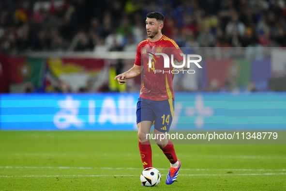 Aymeric Laporte centre-back of Spain and Al-Nassr FC during the UEFA EURO 2024 group stage match between Spain and Italy at Arena AufSchalke...