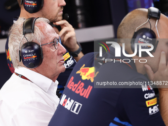 Helmut Marko during second practice ahead of the Formula 1 Spanish Grand Prix at Circuit de Barcelona-Catalunya in Barcelona, Spain on June...