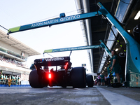 Lance Stroll of Aston Martin Aramco during second practice ahead of the Formula 1 Spanish Grand Prix at Circuit de Barcelona-Catalunya in Ba...