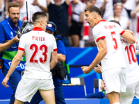 Krzysztof Piatek, Jan Bednarek are playing during the UEFA Euro 2024 Group D match between Poland v Austria, at the Olympiastadion in Berlin...