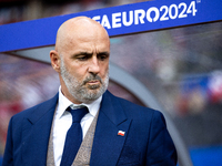 Trener Michal Probierz is standing during the UEFA Euro 2024 Group D match between Poland v Austria, at the Olympiastadion in Berlin,Germany...