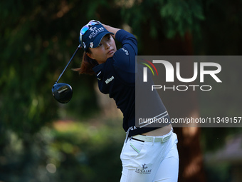 Jin Young Ko of Republic of Korea tees off on the 12th hole during Day Two of the KPMG Women's PGA Championship at Sahalee Country Club in S...