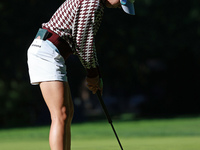 Lydia Ko of New Zealand plays her putt on the 11th green during Day Two of the KPMG Women's PGA Championship at Sahalee Country Club in Samm...