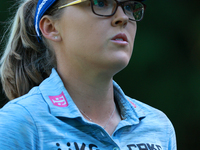 Brooke Henderson of Canada walks on the 12th hole during Day Two of the KPMG Women's PGA Championship at Sahalee Country Club in Sammamish,...