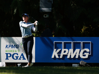 Brooke Henderson of Canada tees off on the 14th hole during Day Two of the KPMG Women's PGA Championship at Sahalee Country Club in Sammamis...