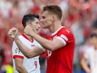 Robert Lewandowski is reacting after loosing match the UEFA Euro 2024 Group D match between Poland v Austria, at the Olympiastadion in Berli...