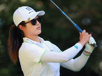 Yu Liu of China hits from the 16th tee during the second round of the KPMG Women's PGA Championship at Sahalee Country Club on Friday, June...