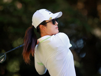 Yu Liu of China hits from the 16th tee during the second round of the KPMG Women's PGA Championship at Sahalee Country Club on Friday, June...