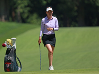 Sarah Schmelzel of the United States looks over the 18th green during Day Two of the KPMG Women's PGA Championship at Sahalee Country Club i...