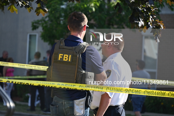 The FBI is on the scene at the mass shooting during a repass service. Four people are being shot in a mass shooting during a repass service...