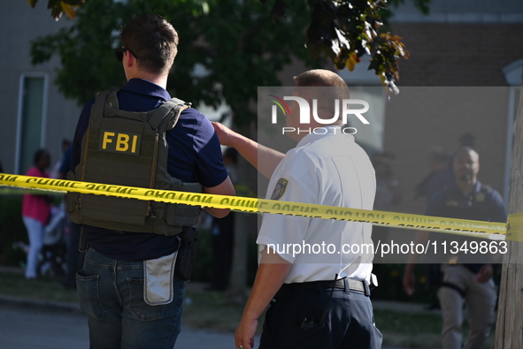 The FBI is on the scene of the mass shooting at a repass service. Four people are being shot in a mass shooting during a repass service at t...