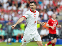 Robert Lewandowski are playing during the UEFA Euro 2024 Group D match between Poland v Austria, at the Olympiastadion in Berlin,Germany, on...