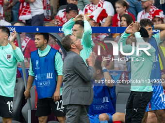 Trener Ralf Rangnick is reacting during the UEFA Euro 2024 Group D match between Poland v Austria, at the Olympiastadion in Berlin,Germany,...