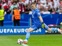 Patrick Pentz  is playing during the UEFA Euro 2024 Group D match between Poland v Austria, at the Olympiastadion in Berlin,Germany, on Janu...