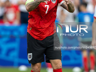 Marko Arnautovic  is playing during the UEFA Euro 2024 Group D match between Poland v Austria, at the Olympiastadion in Berlin,Germany, on J...