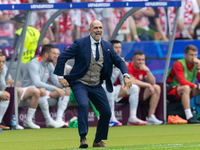 Trener Michal Probierz is reacting during the UEFA Euro 2024 Group D match between Poland v Austria, at the Olympiastadion in Berlin,Germany...