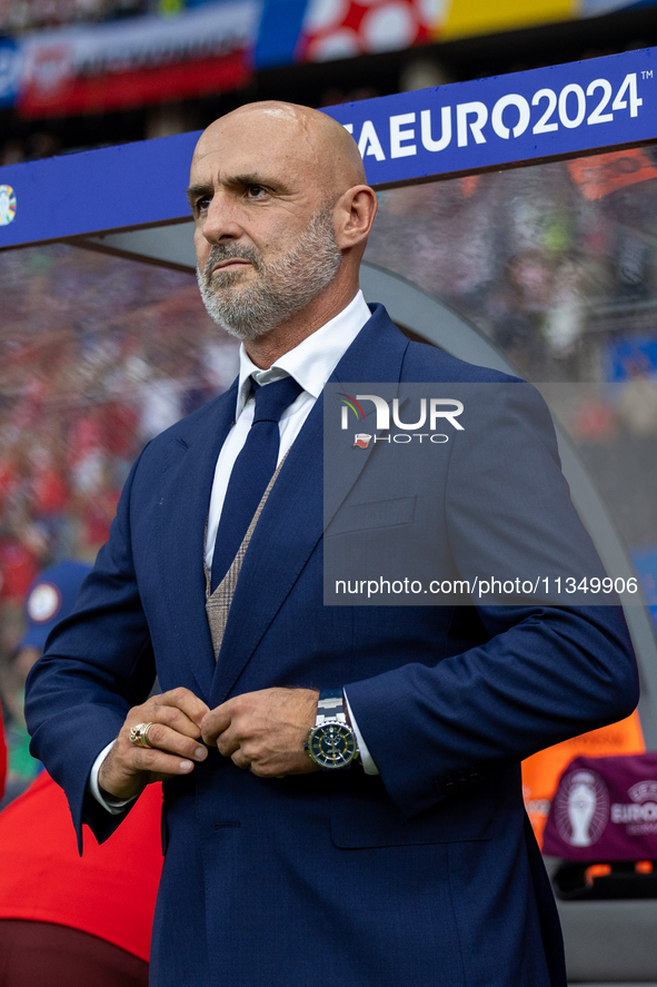 Trener Michal Probierz  is standing during the UEFA Euro 2024 Group D match between Poland v Austria, at the Olympiastadion in Berlin,German...