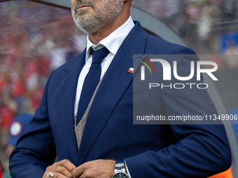 Trener Michal Probierz  is standing during the UEFA Euro 2024 Group D match between Poland v Austria, at the Olympiastadion in Berlin,German...