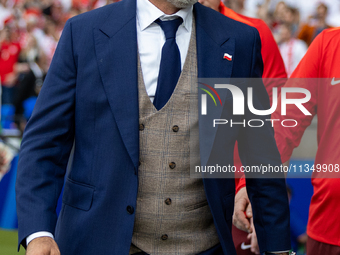 Trener Michal Probierz  is standing during the UEFA Euro 2024 Group D match between Poland v Austria, at the Olympiastadion in Berlin,German...