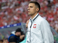 Jan Bednarek  is walking onto the pitch during the UEFA Euro 2024 Group D match between Poland v Austria, at the Olympiastadion in Berlin,Ge...