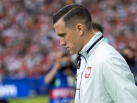 Piotr Zielinski  is walking onto the pitch during the UEFA Euro 2024 Group D match between Poland v Austria, at the Olympiastadion in Berlin...