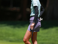 Nellie Korda of Bradenton, Florida waits on the 2nd green during the second round of the KPMG Women's PGA Championship at Sahalee Country Cl...