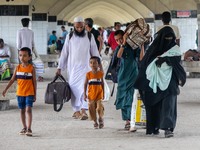 Holidaymakers Are Returning To The Capital From Different Parts Of The Country Following The Eid Holidays At Kamalapur Railway Station, in D...