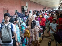 Holidaymakers Are Returning To The Capital From Different Parts Of The Country Following The Eid Holidays At Kamalapur Railway Station, in D...