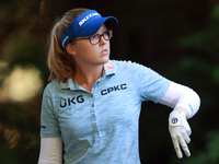 Brooke M. Henderson of Canada looks from the 16th tee during the second round of the KPMG Women's PGA Championship at Sahalee Country Club o...