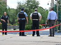 A 44-year-old male victim is being shot multiple times and killed in broad daylight at the Dearborn Homes Playground in Chicago, Illinois, U...