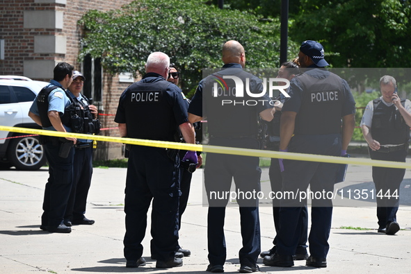 A 44-year-old male victim is being shot multiple times and killed in broad daylight at the Dearborn Homes Playground in Chicago, Illinois, U...