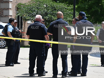 A 44-year-old male victim is being shot multiple times and killed in broad daylight at the Dearborn Homes Playground in Chicago, Illinois, U...