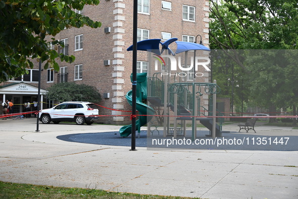 A 44-year-old male victim is being shot multiple times and killed in broad daylight at the Dearborn Homes Playground in Chicago, Illinois, U...